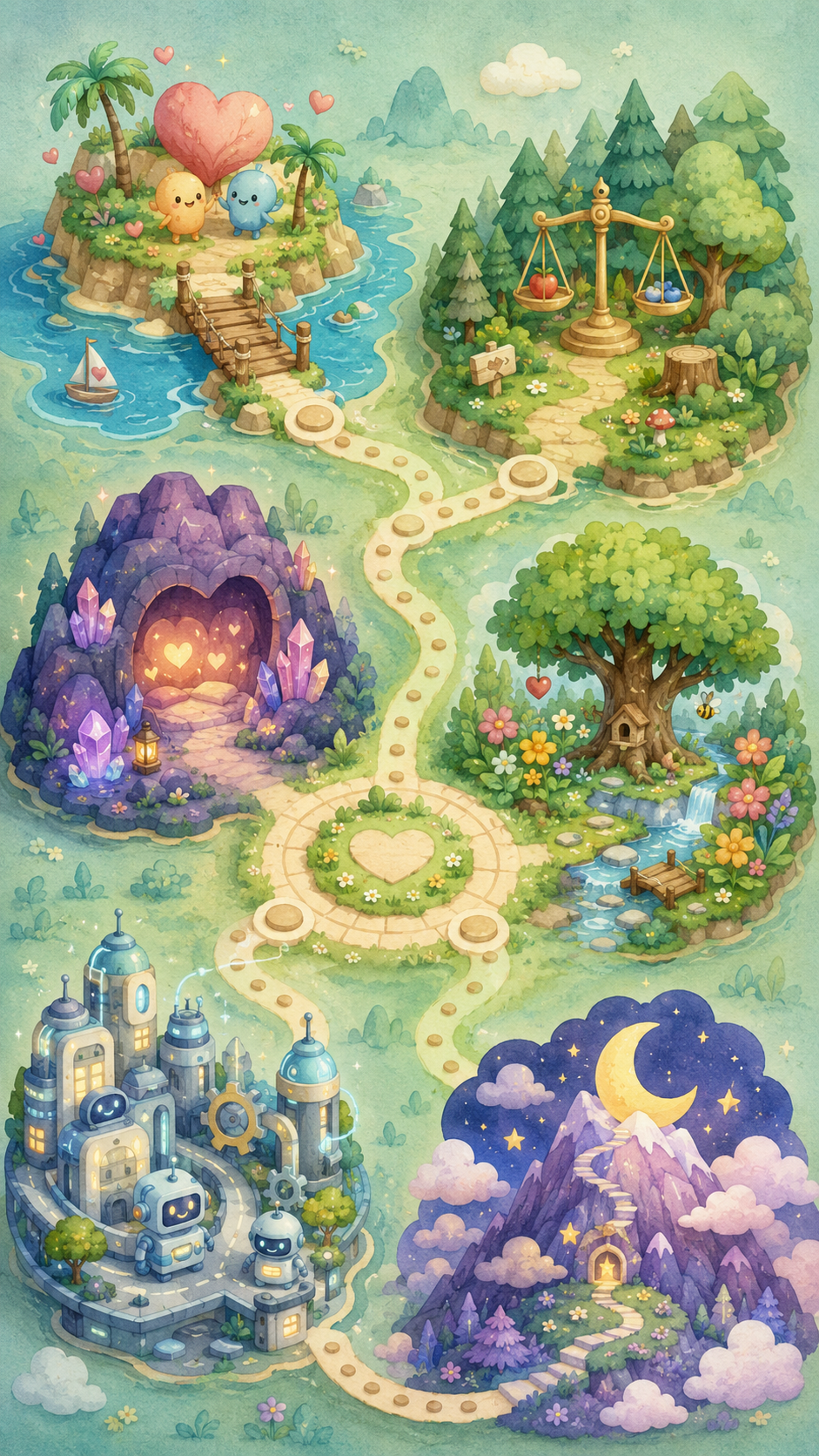 Thinking world map